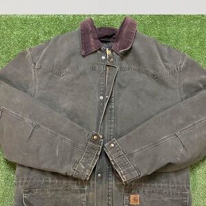 Carhartt Black and Purple Military Field Jacket